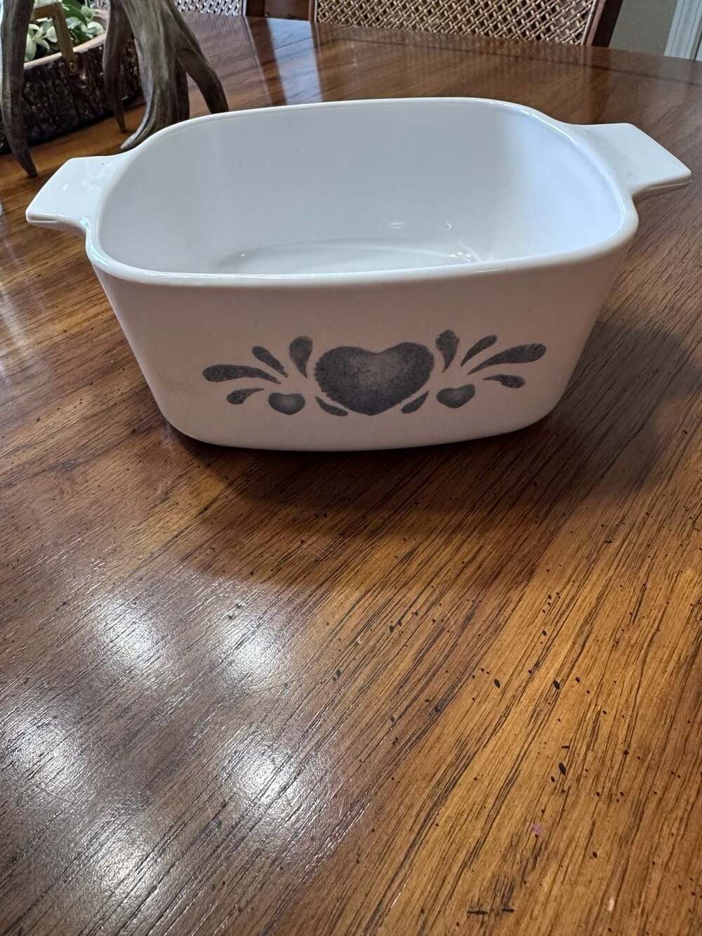 Vintage Corningware USA Blue Heart 1998 Serving Dish